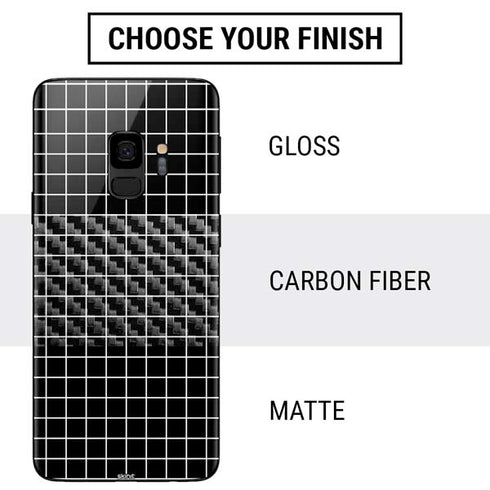 Black Grid Galaxy S9 Skin